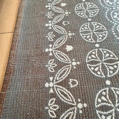 バンダナ柄 ラグマット 200センチ 正方形の画像