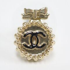 NR61　kr17643tm【CHANEL】 リボン　ココマーク　ピアス　B14Vの画像