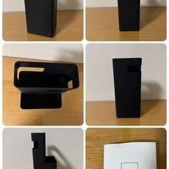 山崎実業 フローリングワイパースタンド デュオ ブラックの画像