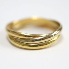 NR62　kt16053tm【Cartier】 トリニティリング　750　＃51　3.5ｇの画像