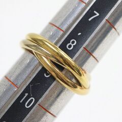 NR62　kt16053tm【Cartier】 トリニティリング　750　＃51　3.5ｇの画像