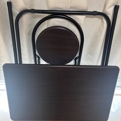 【取引中】折りたたみ式デスク&チェアセットの画像