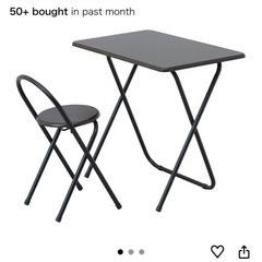 【取引中】折りたたみ式デスク&チェアセットの画像