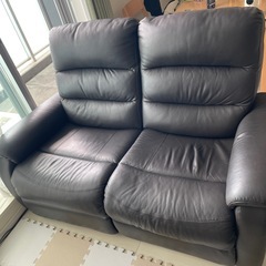 ニトリ　電動リクライニングソファ　2人掛け(ブラウン)の画像