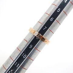 NR63　kt11767tm【Cartier】 エングレーブドリング　750PG　1Pダイヤ　#48　3.2gの画像