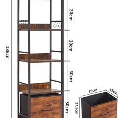 【美品】オープンシェルフ　ラック　本棚の画像