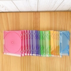 【11/10までの引取】Verbatim BD/DVD/CDケース 20枚 スリムケース5色カラーの画像