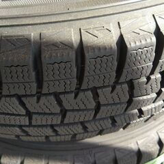 【手渡しのみ】ダンロップスタッドレスタイヤ　155/80R13　4本セット　トヨタパッソに使用していました。　の画像