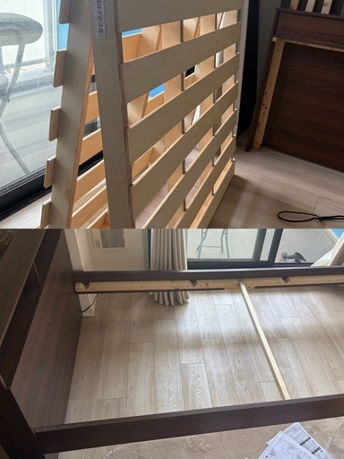 決まりました。ニトリ　シングルベッド　解体済み