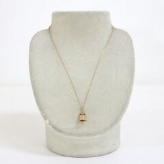 NR64　kt13153tm【MIKIMOTO】 K18　ダイヤ0.15ct　ベルモチーフネックレスの画像