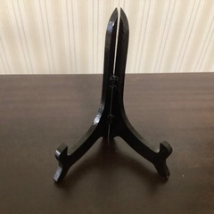 琉球漆器盆　お盆　ハイビスカス　スタンド付　トレー　工芸品の画像