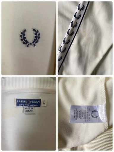 【Y00028】FRED PERRY（フレッドペリー）トラックジャケット ジャージ　L　80s-90s　古着