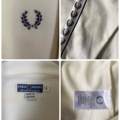 【Y00028】FRED PERRY（フレッドペリー）トラックジャケット ジャージ　L　80s-90s　古着の画像