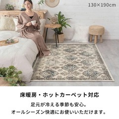 カーペット ペルシャ絨毯風　じゅうたん オールシーズンの画像