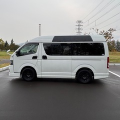 ハイエース　福祉車両　カスタム　バイク運び等の画像