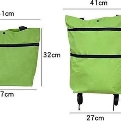 コロコロキャスタータイヤ付きお買い物キャリーケース海外旅行カバン（黒）の画像