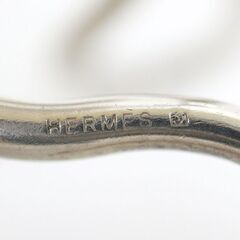 NR66　kt14113tm	【HERMES】 ジャンボブレス　レザー　ブラウン×シルバー金具の画像