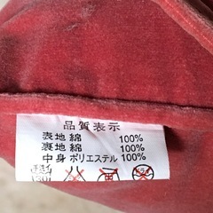 花刺繍　ベルベット 座布団　1の画像