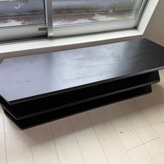 【無料】テレビ台 ブラック✨シンプルデザイン／引き取り限定の画像