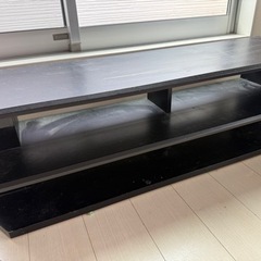 【無料】テレビ台 ブラック✨シンプルデザイン／引き取り限定の画像