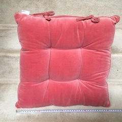 花刺繍　ベルベット　座布団　2の画像