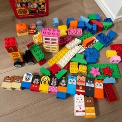 LEGO デュプロミッキー&フレンズのバケツ➕アンパンマンブロックの画像