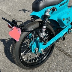 カブ カスタム チョッパー スーパーカブ　110cc ピンクナンバーの画像
