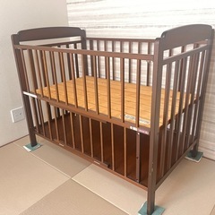 【無料】美品　SAWA BABY ベビーベッドの画像