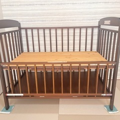 【無料】美品　SAWA BABY ベビーベッドの画像