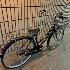 【お取引中)】自転車　黒色　26インチの画像