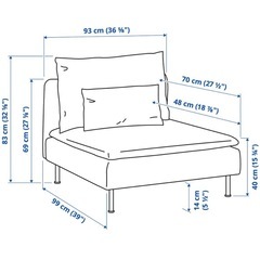 IKEA ソーデルハムン 1人掛け　ベージュの画像