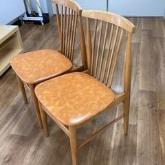 ダイニングチェア2脚セット【町田市再生家具】252212の画像