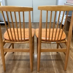 ダイニングチェア2脚セット【町田市再生家具】252212の画像