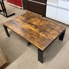 【超美品‼️】定価19,990円♪ ニトリ2023 年製 120cm幅カジュアルこたつ 家具調コタツ リビングこたこたつ ヴィンテージ木目調ブラウン♪の画像