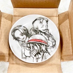 新品 一番くじ ONEPIECE 名場面小皿 墨絵画風アートの画像