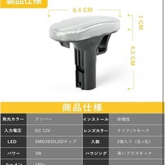 ジムニー以外にも適合 新品未開封 流れるウィンカー 現行ジムニー jb64 ジムニーシエラ jb74 jb23 JB43W led サイドマーカー アルトラパン HE21S キャリイトラック DA63T スズキ適用 シーケンシャルウインカー マッダ用 AZオフロード スピアーノHF21S シボレークルーズ HR52Sなど対応 シーケンシャルウィンカー 流れるウインカー ②の画像