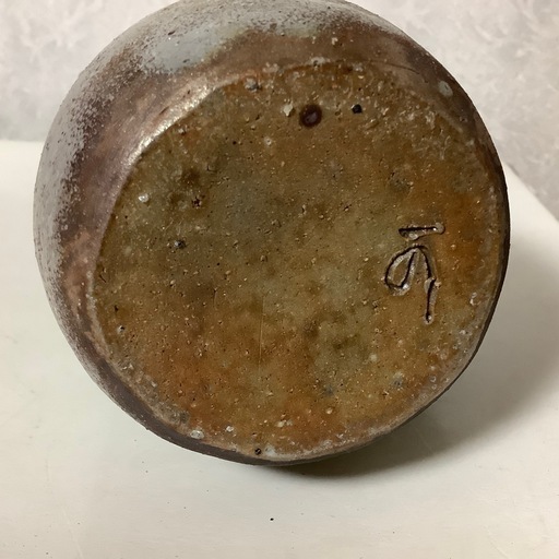 アンティーク 備前焼 花瓶 花入 陶春 徳田兼春 ショップ 陶春作 箱付