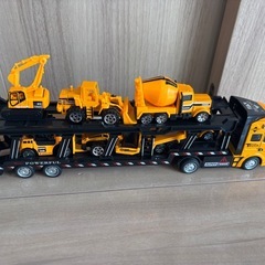 Carecoly 建設車両 6台ミニカーセット1台収納車 車おもちゃ 建設車両セットの画像