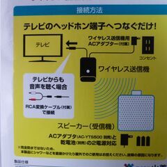 Qriom ワイヤレスお手元テレビスピーカー YWTS-800　簡単に使えます　１の画像