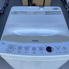 洗濯機　Haier JW-C45BE 2019年製　4.5kg　小倉北区の画像