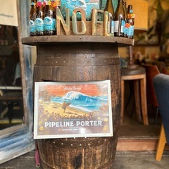 レア　年代物ビンテージウイスキー樽　テーブル の画像