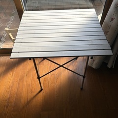 アウトドア　アルミツーウェイロールテーブル　CAPTAIN STAGの画像