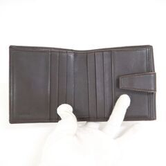 NR69　ko01473tm 【LOEWE】 2つ折り財布　スエード　ダークブラウンの画像