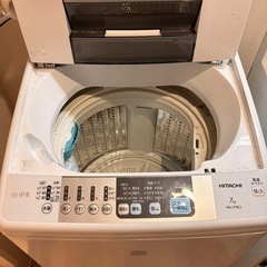 2017年式 7kg 白い約束 HITACHI 洗濯機 NW-Z79E3 日立の画像