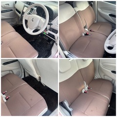 ⛄️4WD🉐H29三菱ekワゴンM 検8/1/15 11.8万kmナビ、Bカメラの画像