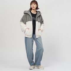 タグ付き新品未使用！FILA切替フェイクファーアウターの画像