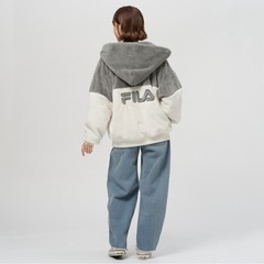タグ付き新品未使用！FILA切替フェイクファーアウターの画像