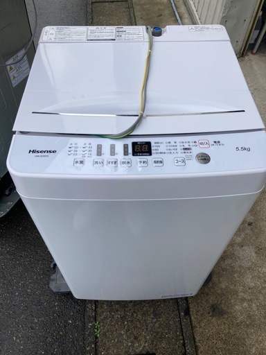 ハイセンス　洗濯機　2021年製　5.5kg