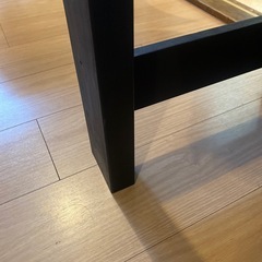 【0円】長細い木製テーブル　ブラック　の画像