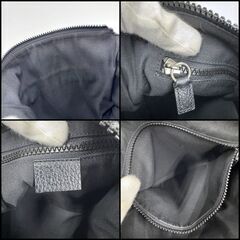 NR71　br4873tm 【GUCCI】 ショルダーバッグ　GGナイロン　ブラック×シルバー金具　449183の画像